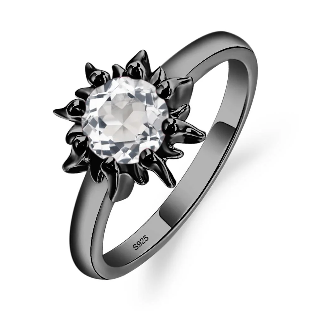 White Topaz Flame Ring - Image 3