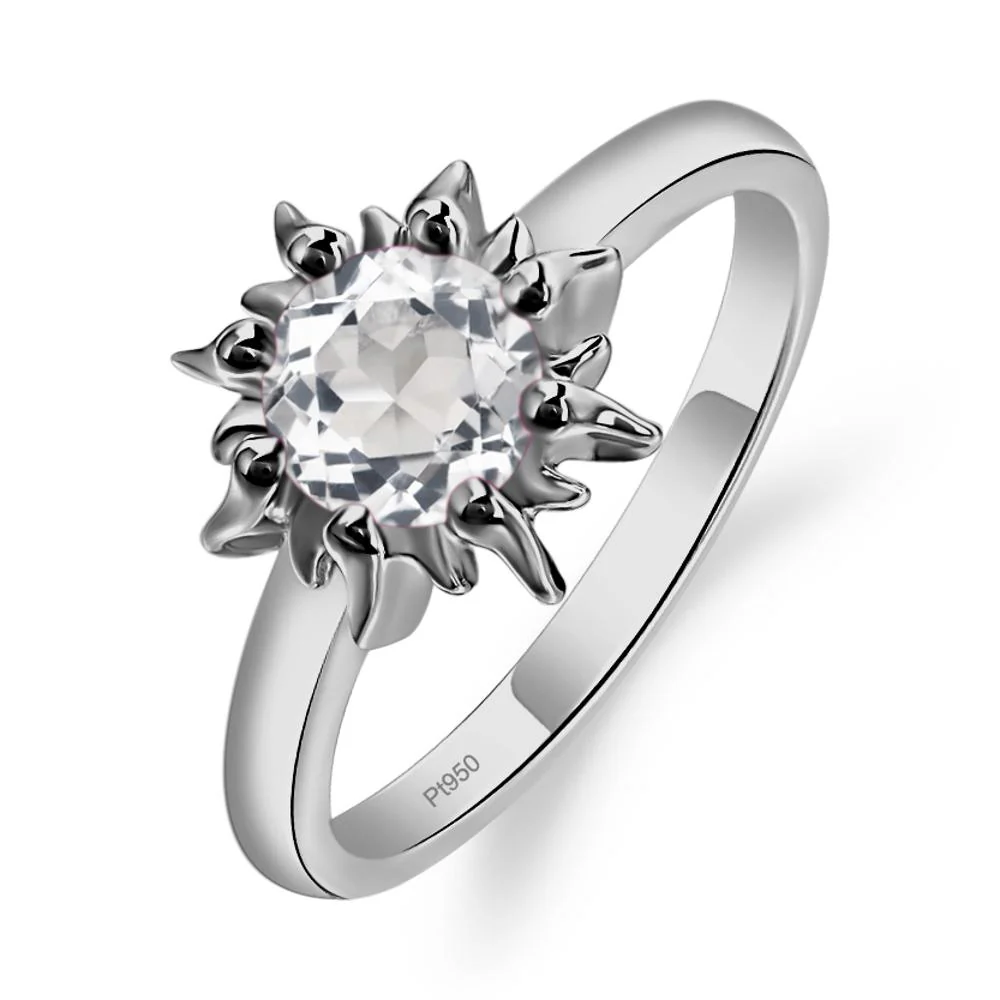 White Topaz Flame Ring - Image 6