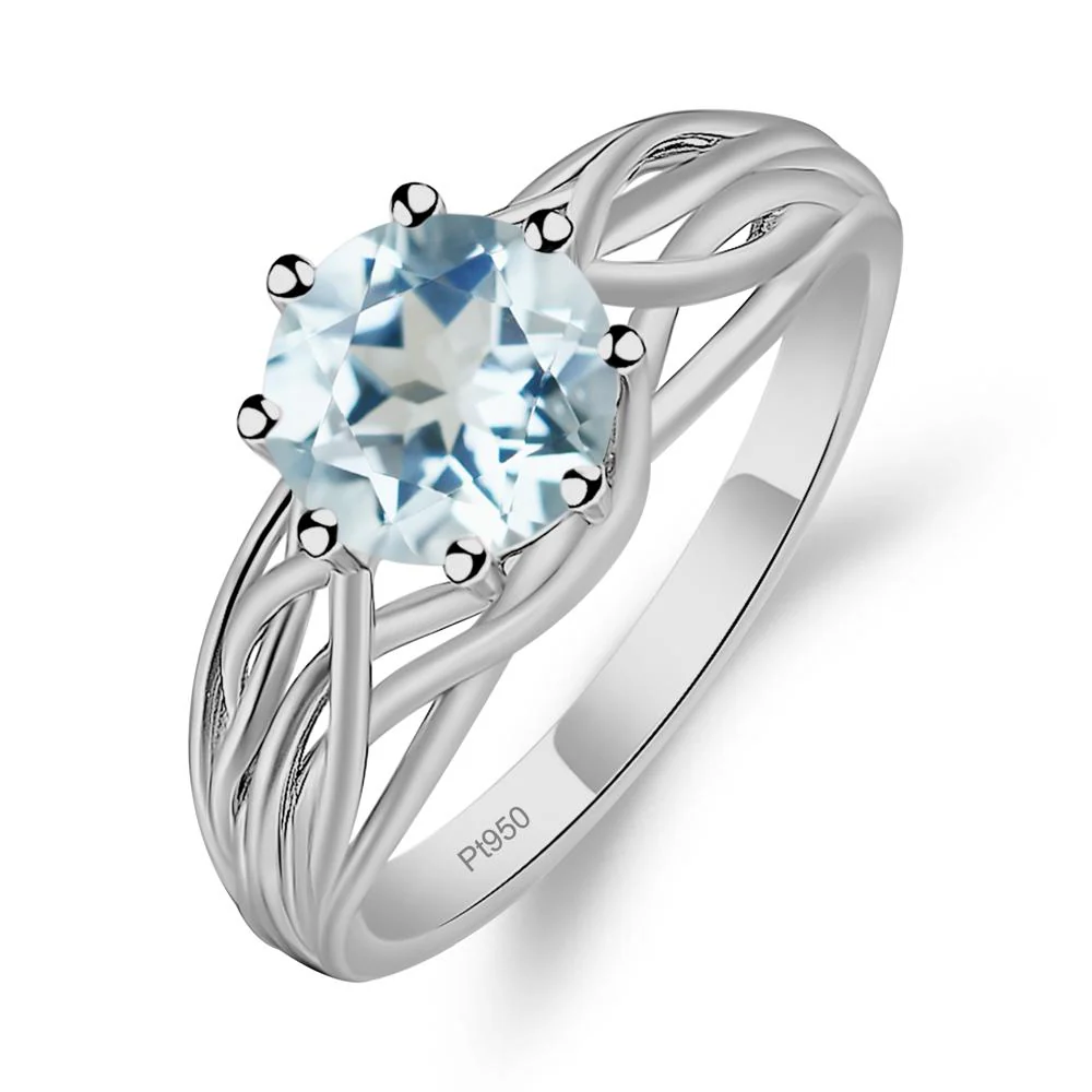 Aquamarine Intertwined Ring - Image 6