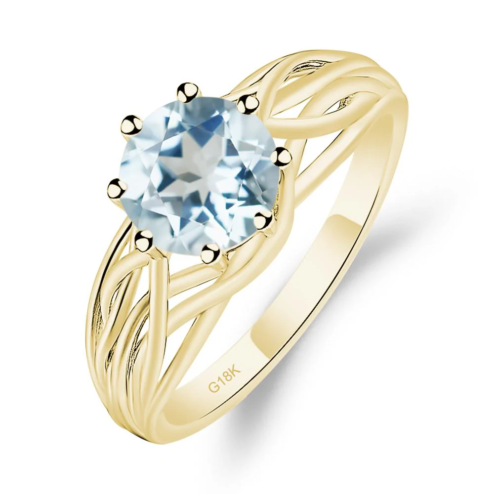 Aquamarine Intertwined Ring - Image 8