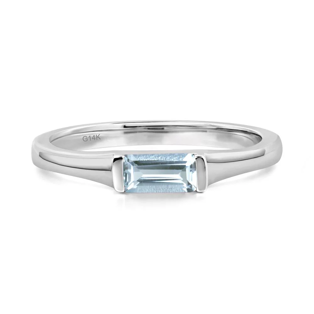Aquamarine Baguette Ring - Image 2