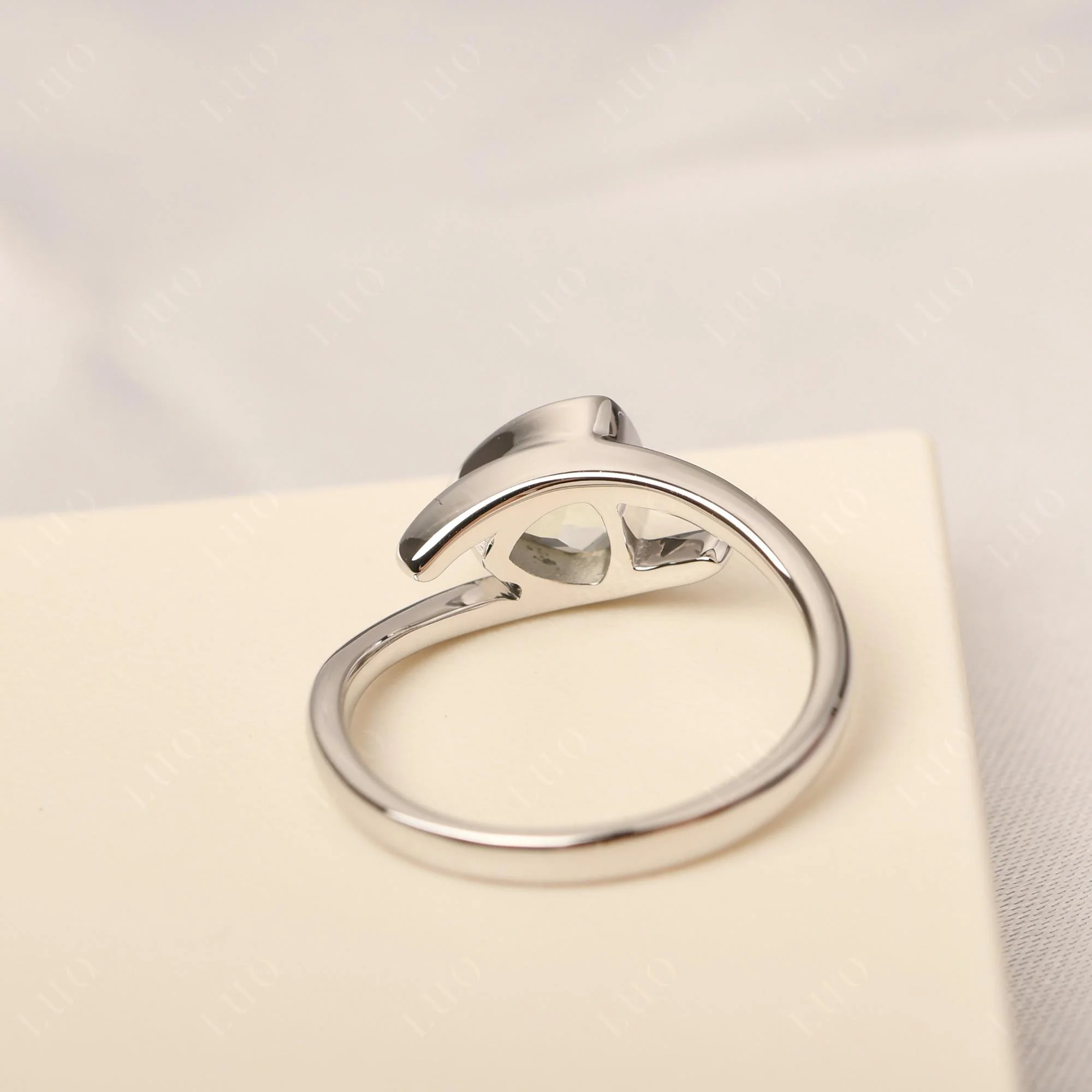 Bezel Set Aquamarine Ring - Image 12