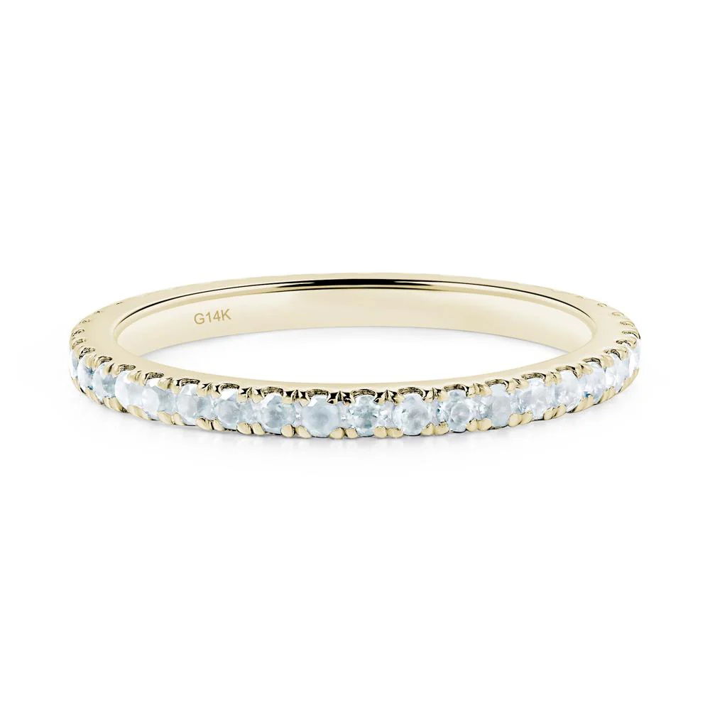 Aquamarine Eternity Wedding Ring