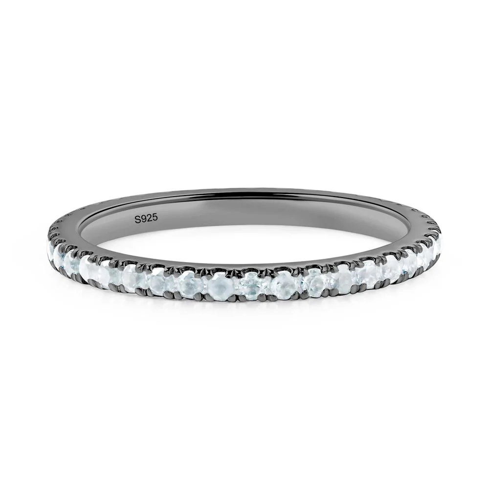 Aquamarine Eternity Wedding Ring - Image 4