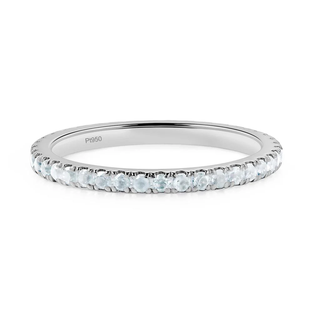 Aquamarine Eternity Wedding Ring - Image 6