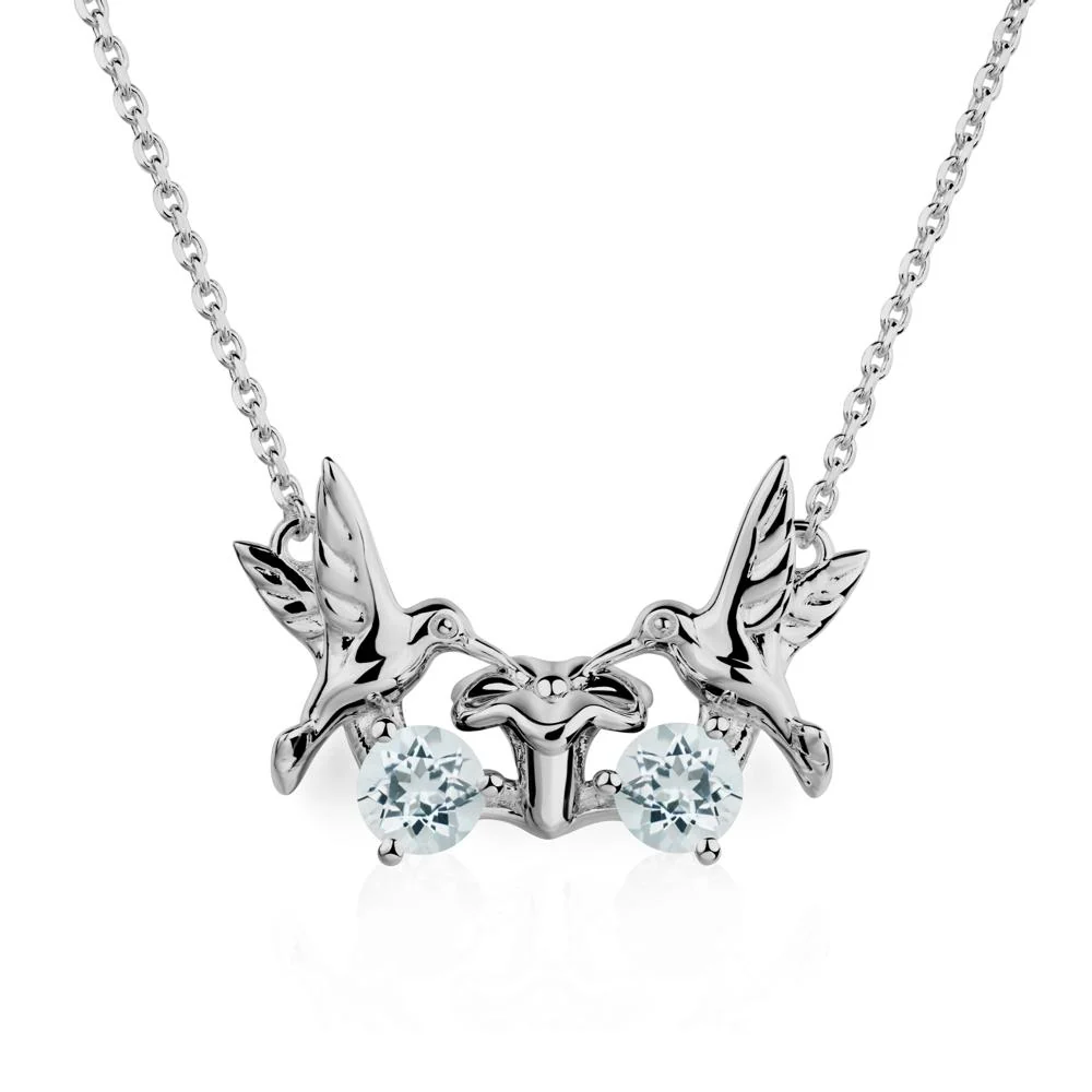 Aquamarine Necklace Hummingbird - Image 6