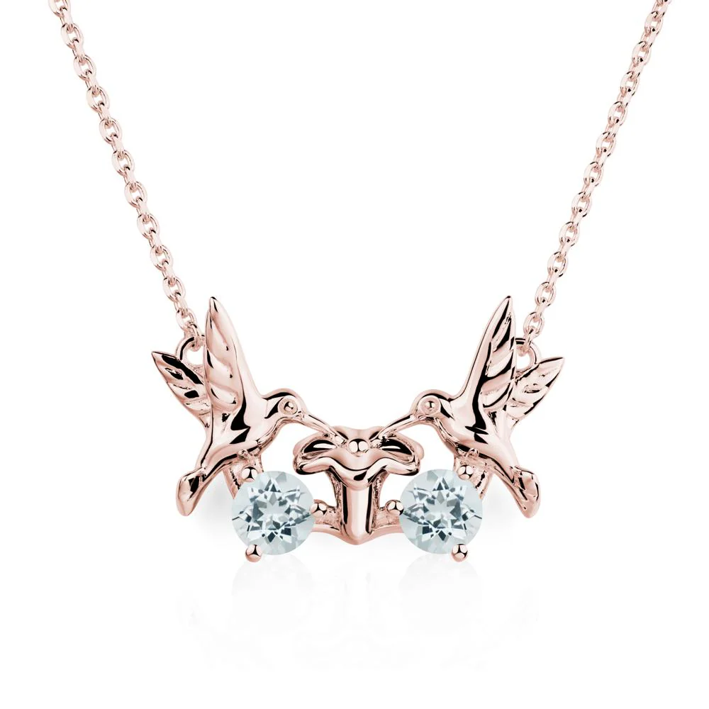 Aquamarine Necklace Hummingbird - Image 9