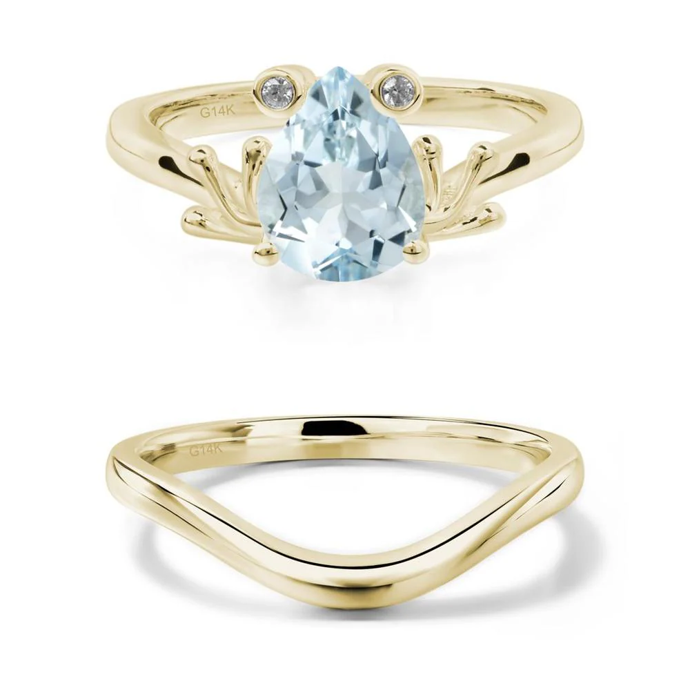 Aquamarine Frog Engagement Ring - Image 15
