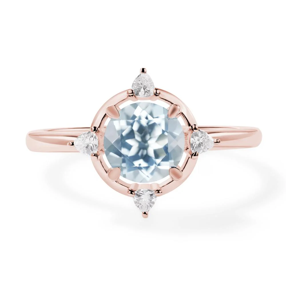 Aquamarine North Star Ring - Image 9