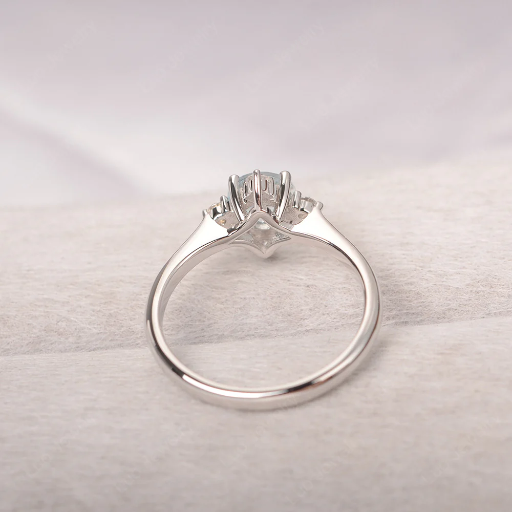 Aquamarine Polaris Engagement Ring - Image 3