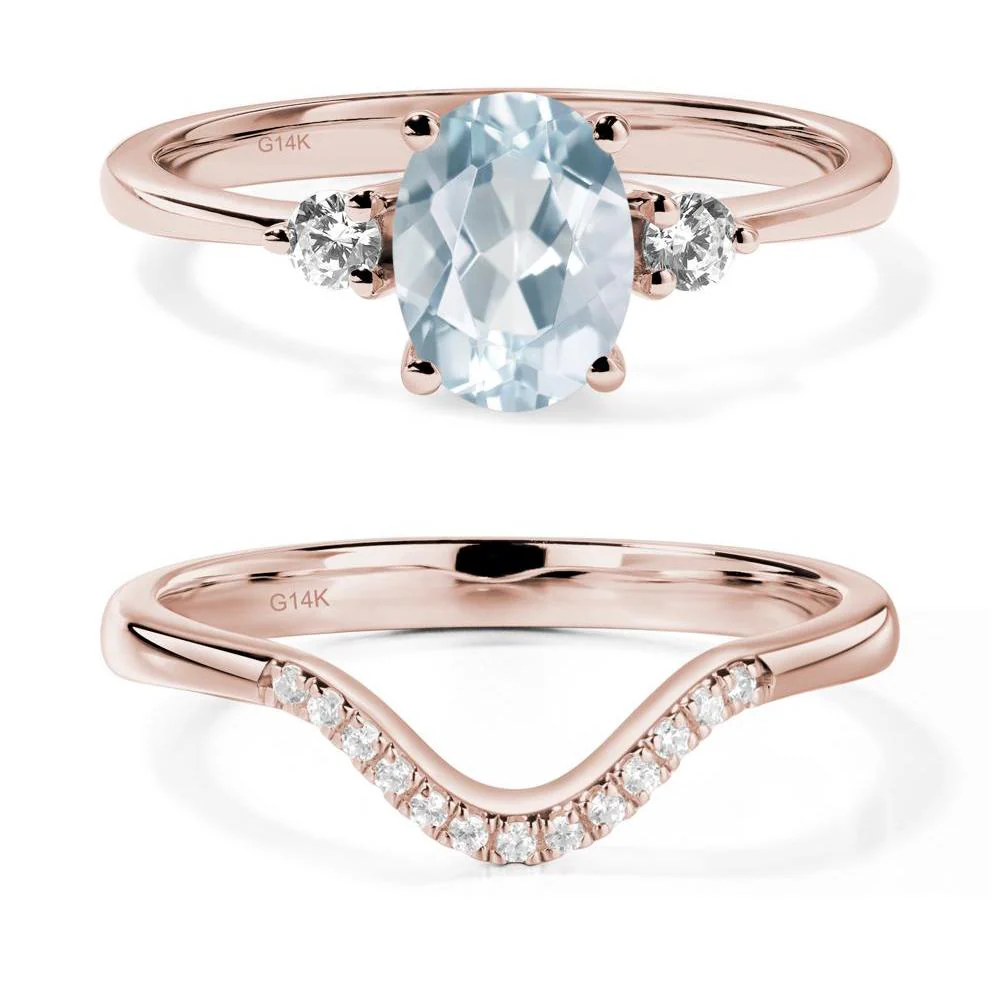 Trilogy Oval Aquamarine Ring - Image 11