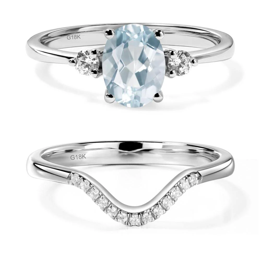 Trilogy Oval Aquamarine Ring - Image 19