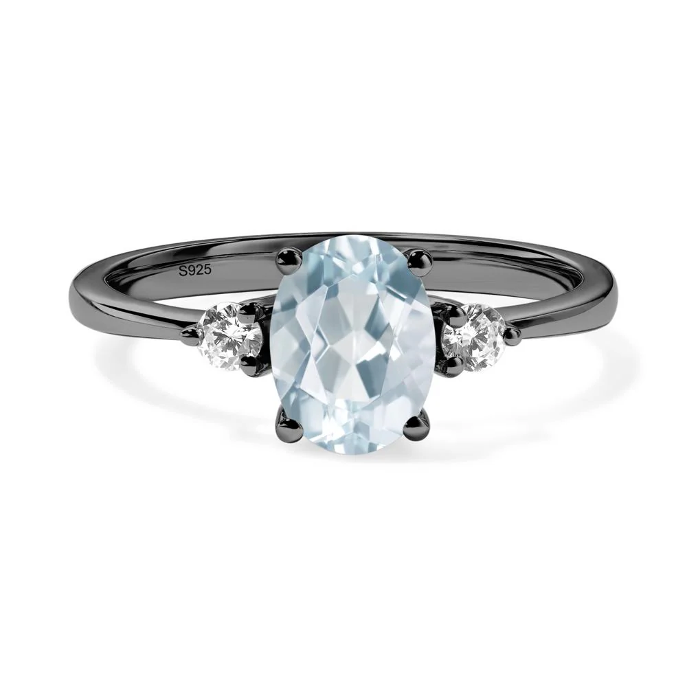 Trilogy Oval Aquamarine Ring - Image 2