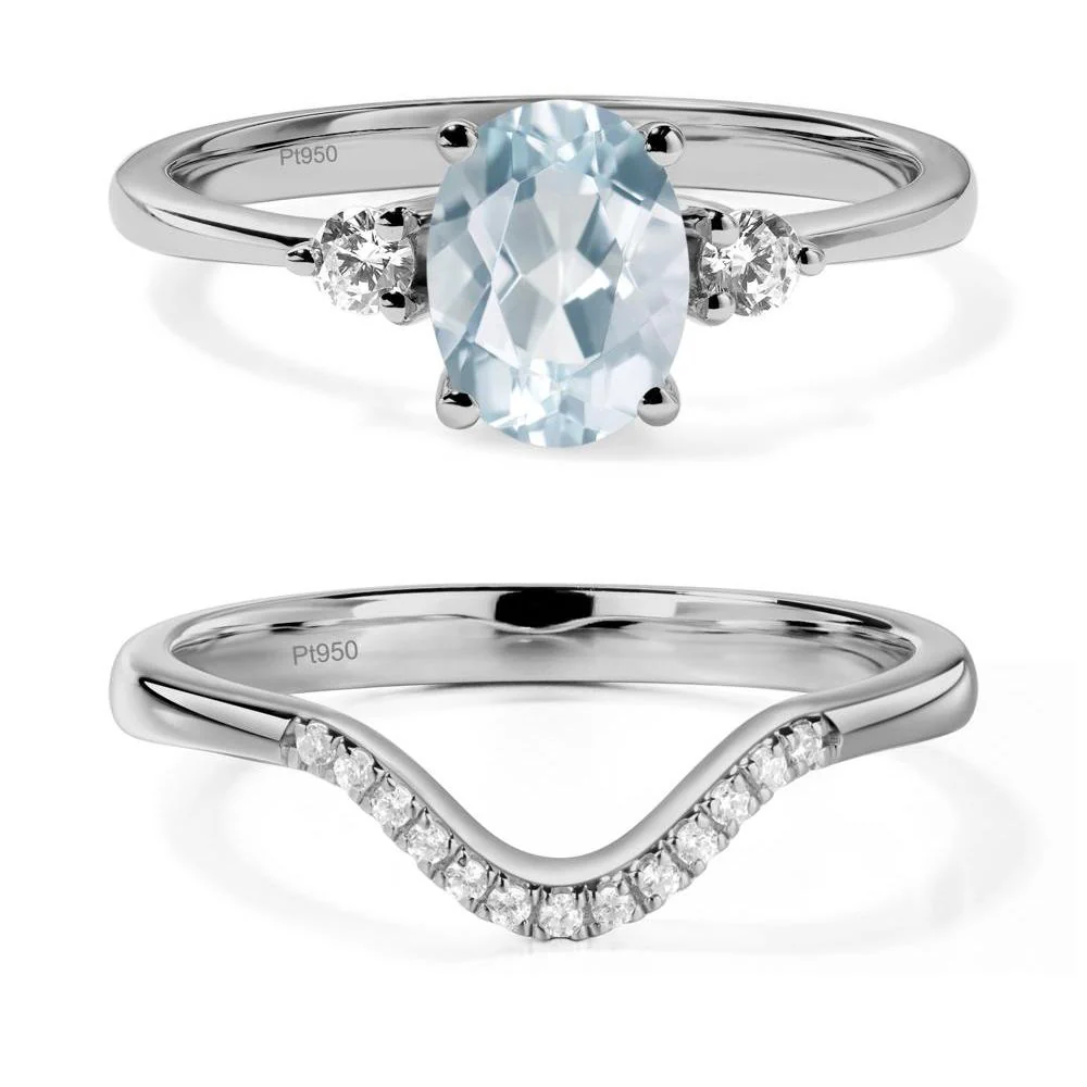 Trilogy Oval Aquamarine Ring - Image 25