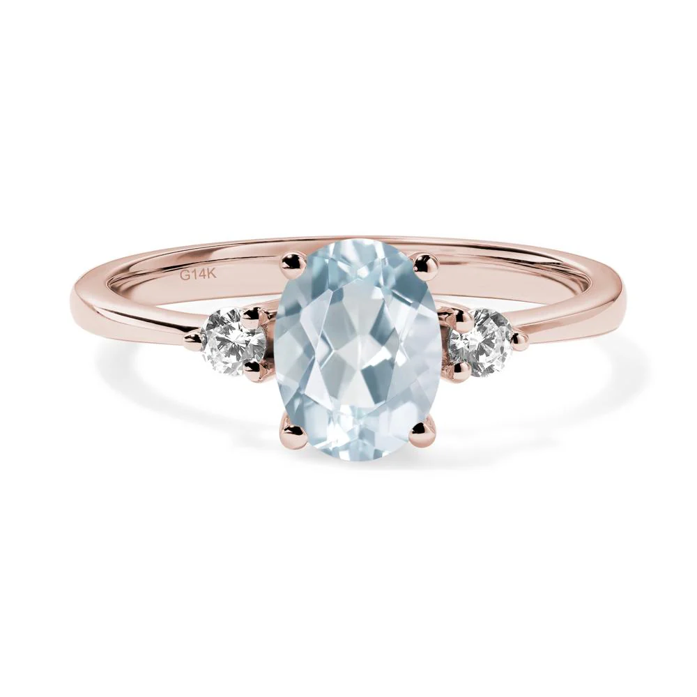 Trilogy Oval Aquamarine Ring - Image 5