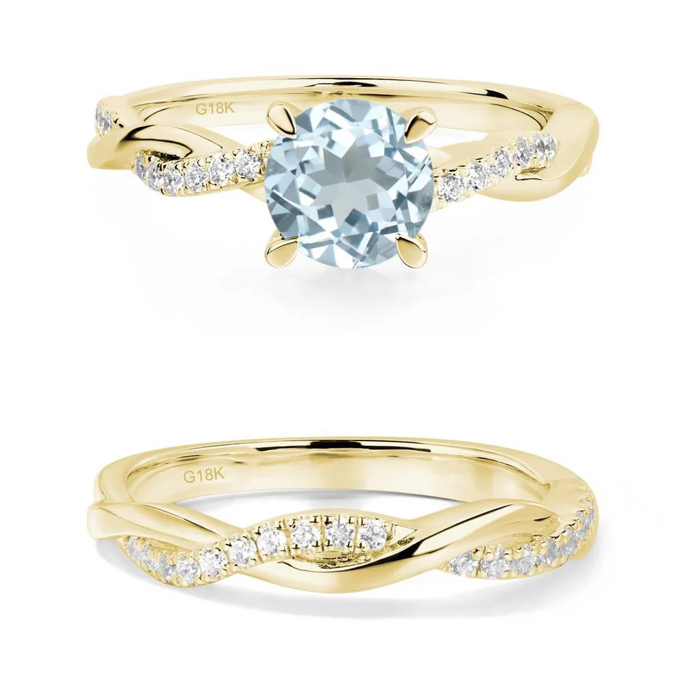 Aquamarine Twist Ring - Image 21