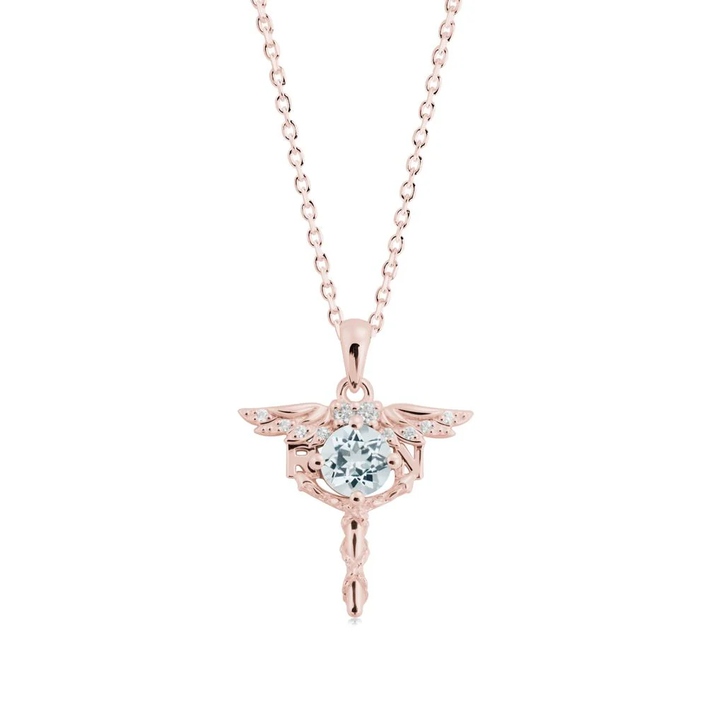 Aquamarine Rn Nurse Necklace - Image 2