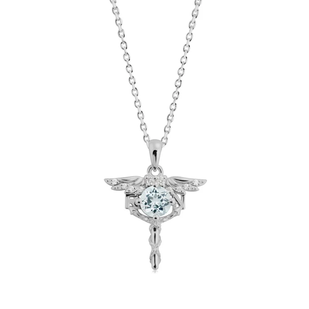 Aquamarine Rn Nurse Necklace - Image 5