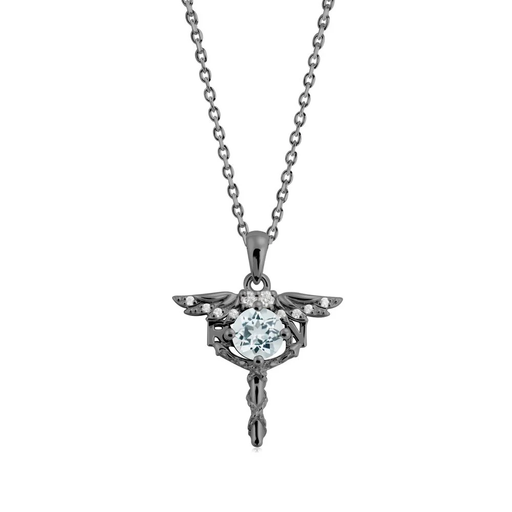 Aquamarine Rn Nurse Necklace - Image 6