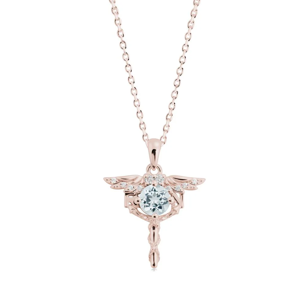 Aquamarine Rn Nurse Necklace - Image 9