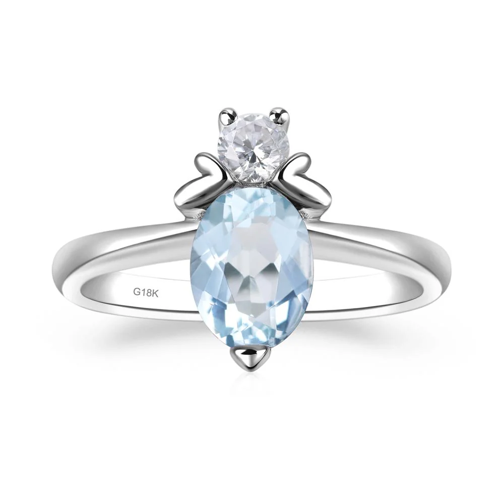 Aquamarine Bumble Bee Ring - Image 7