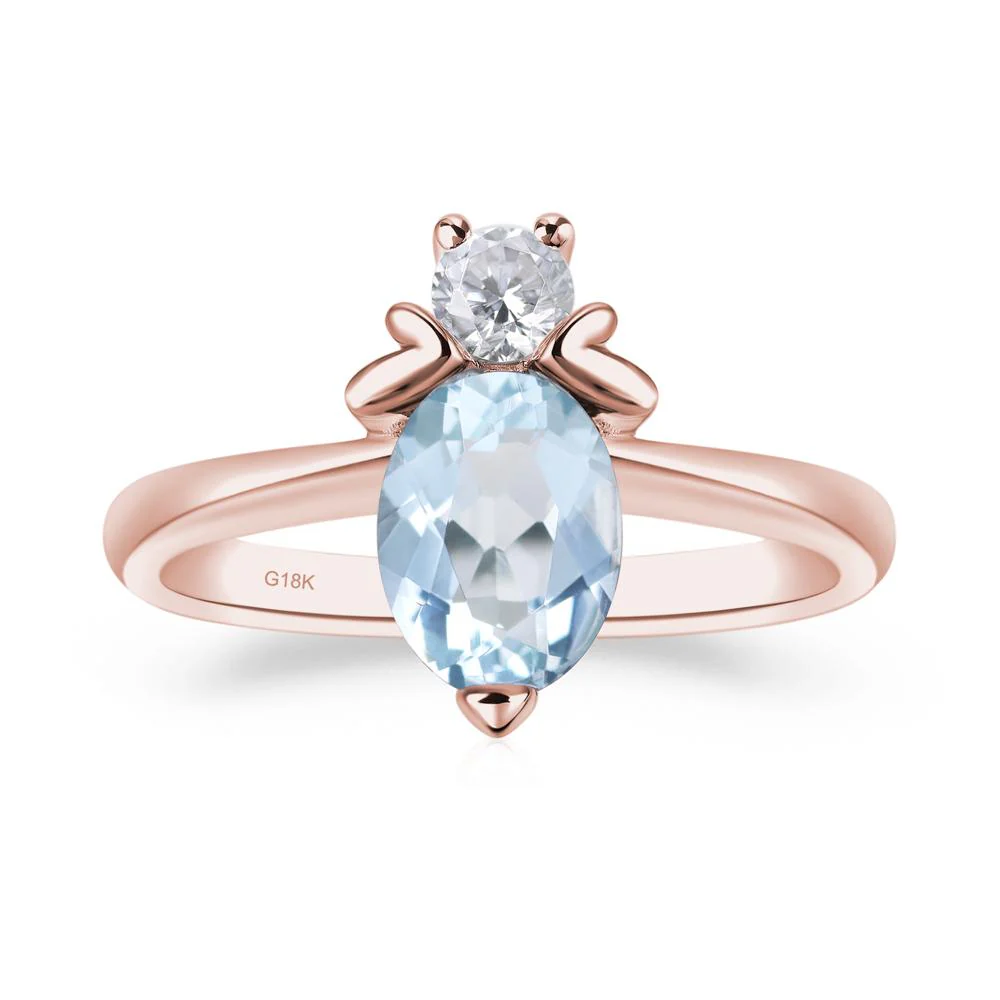 Aquamarine Bumble Bee Ring - Image 9