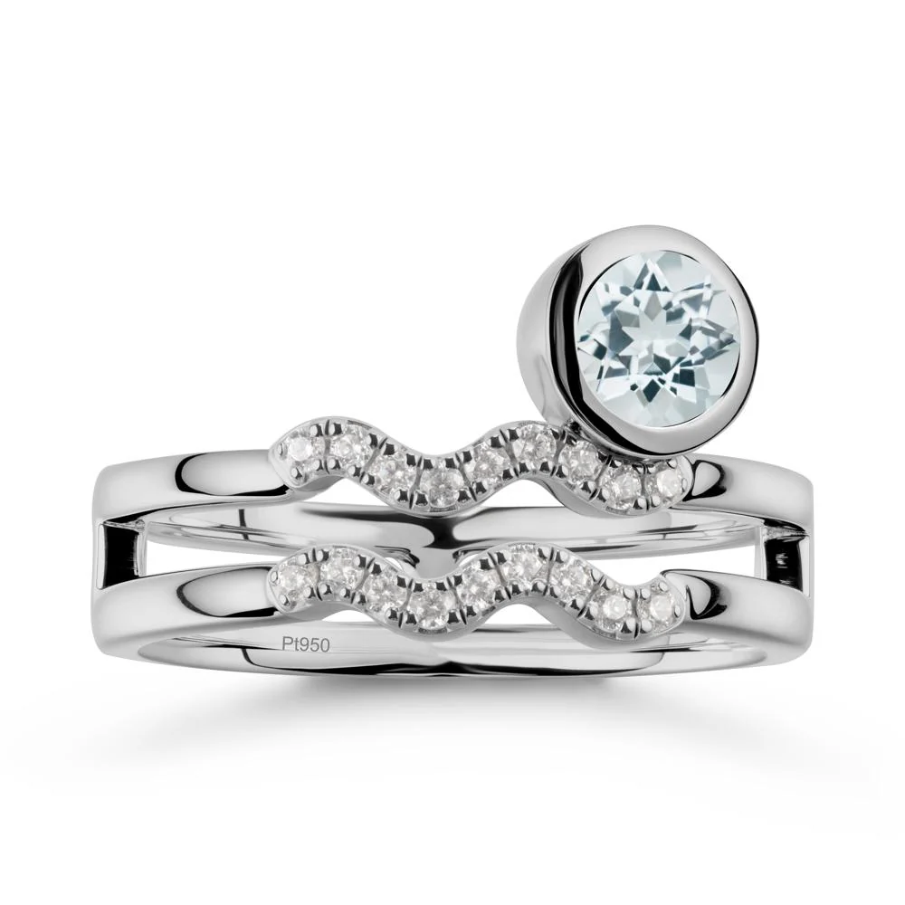 Aquarius Zodiac Aquamarine Ring -Innovative and Unique - Image 8
