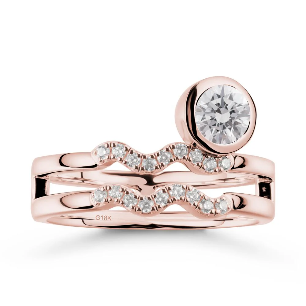 Aquarius Zodiac Diamond Ring -Innovative and Unique - Image 4
