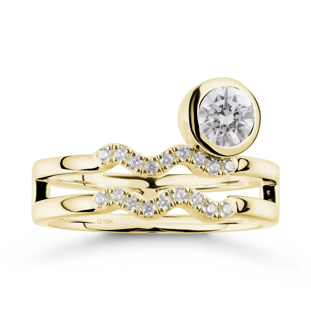 Aquarius Zodiac Diamond Ring -Innovative and Unique - Image 6
