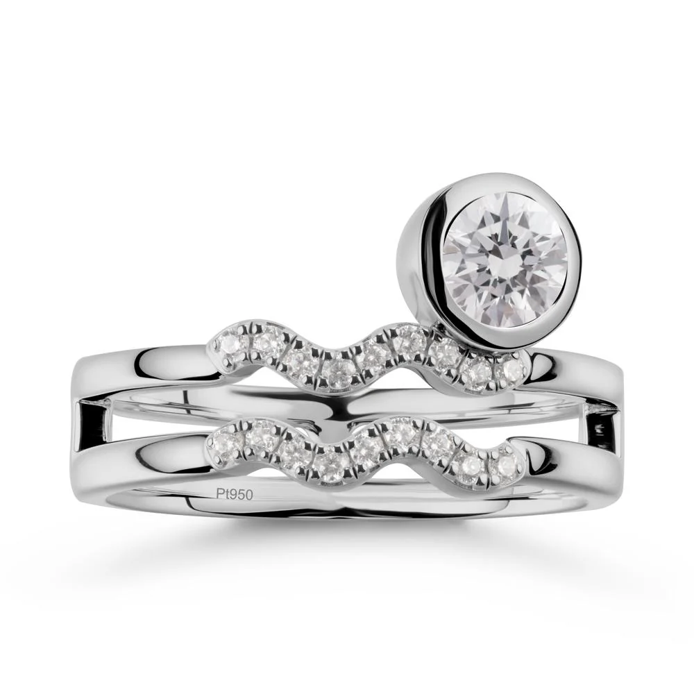 Aquarius Zodiac Diamond Ring -Innovative and Unique - Image 8