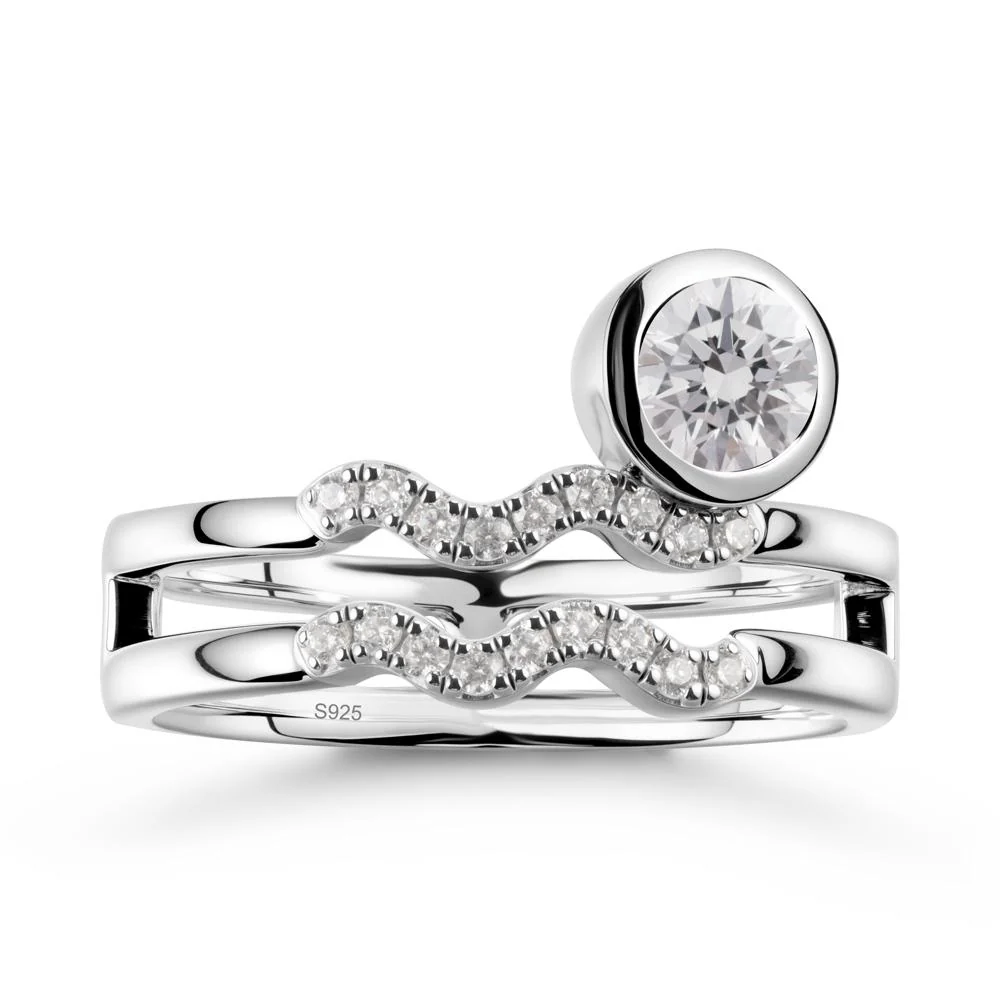 Aquarius Zodiac Diamond Ring -Innovative and Unique - Image 9