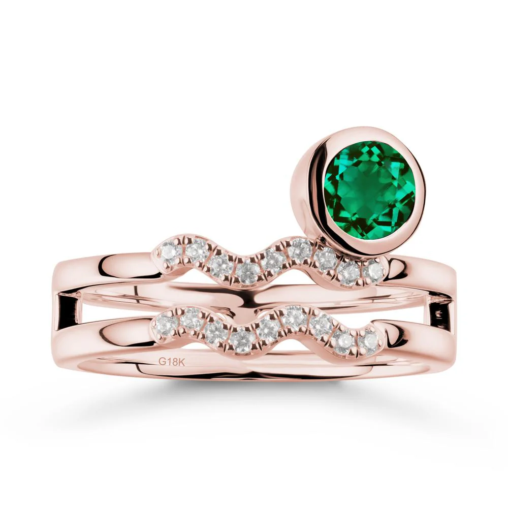 Aquarius Zodiac Emerald Ring -Innovative and Unique - Image 4