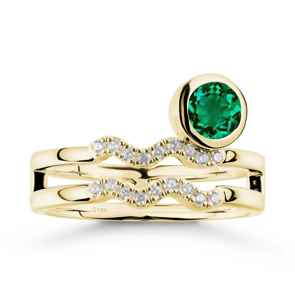Aquarius Zodiac Emerald Ring -Innovative and Unique - Image 6