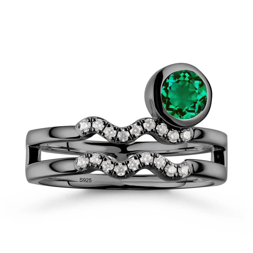 Aquarius Zodiac Emerald Ring -Innovative and Unique - Image 7