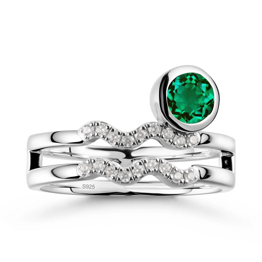 Aquarius Zodiac Emerald Ring -Innovative and Unique - Image 9