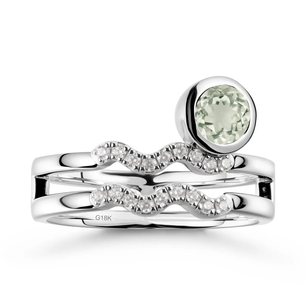 Aquarius Zodiac Green Amethyst Ring -Innovative and Unique - Image 5