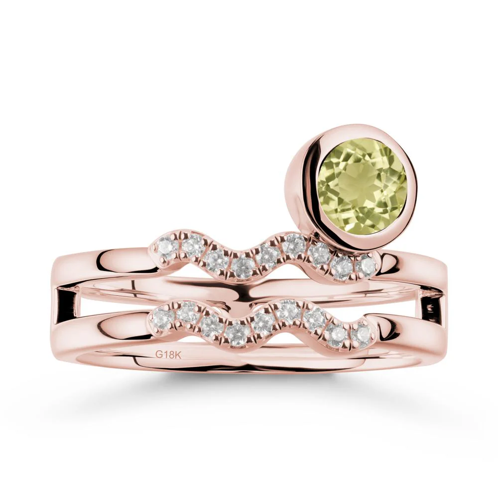 Aquarius Zodiac Lemon Quartz Ring -Innovative and Unique - Image 4
