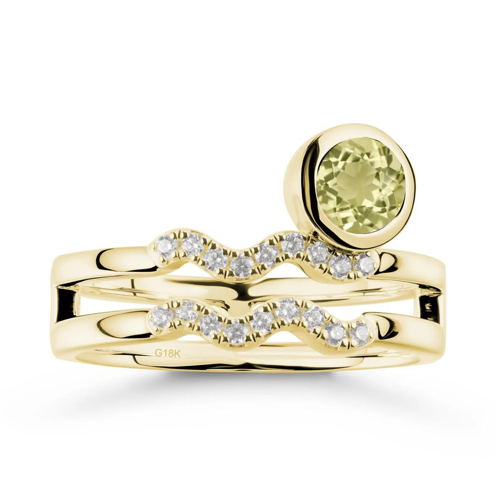 Aquarius Zodiac Lemon Quartz Ring -Innovative and Unique - Image 6