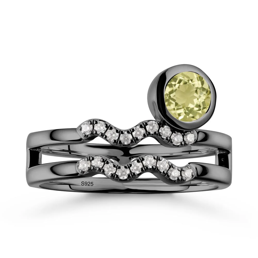 Aquarius Zodiac Lemon Quartz Ring -Innovative and Unique - Image 7
