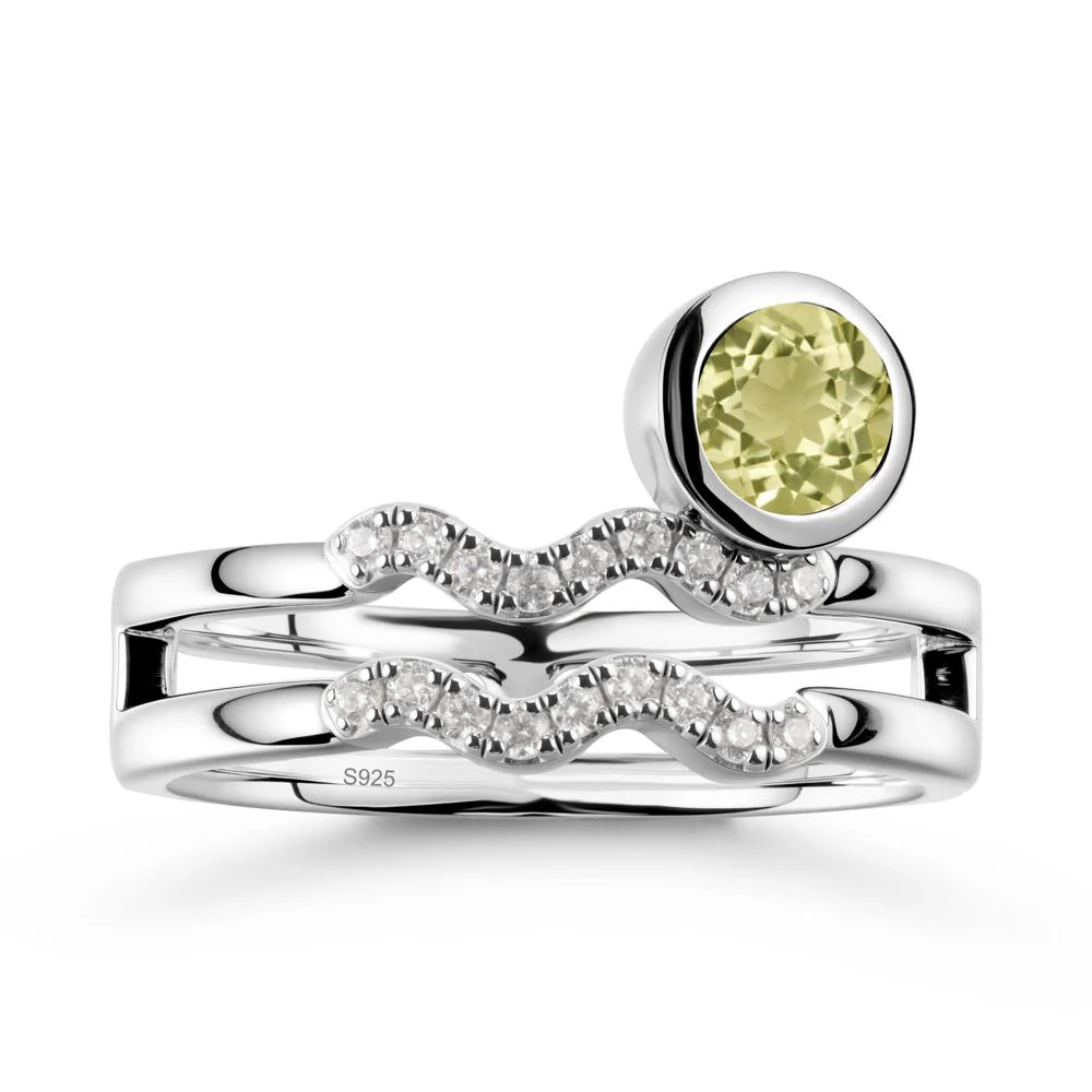 Aquarius Zodiac Lemon Quartz Ring -Innovative and Unique - Image 9