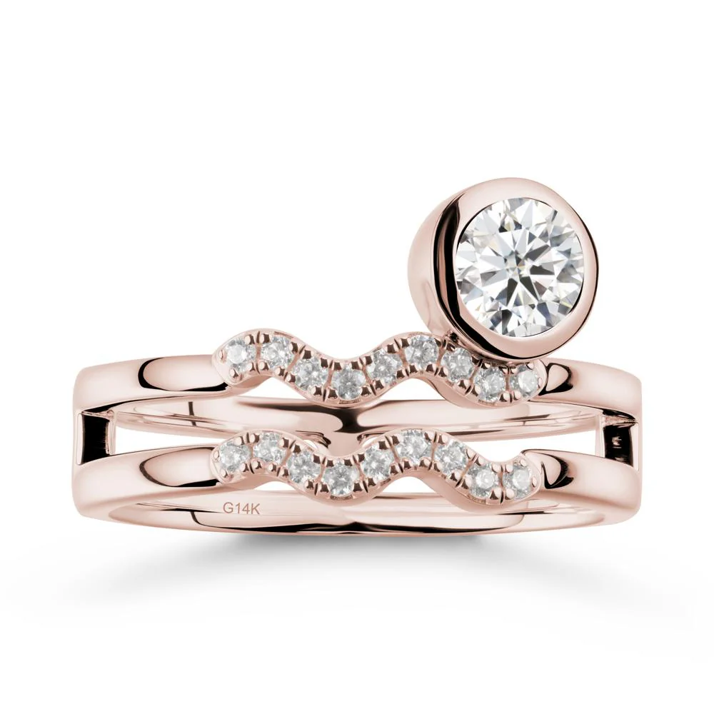 Aquarius Zodiac Moissanite Ring -Innovative and Unique - Image 2