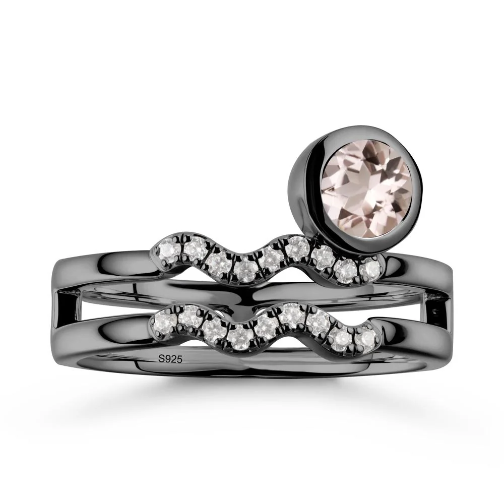 Aquarius Zodiac Morganite Ring -Innovative and Unique - Image 8