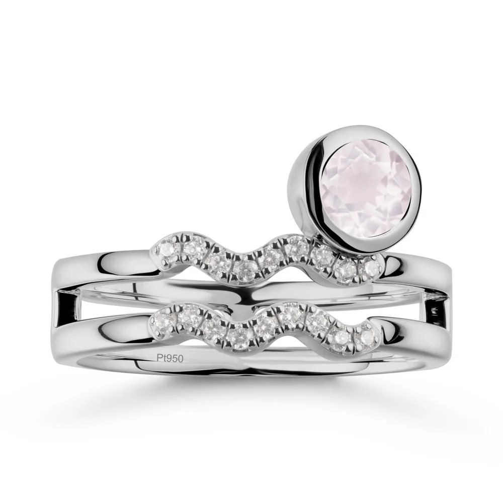 Aquarius Zodiac Rose Quartz Ring -Innovative and Unique - Image 8