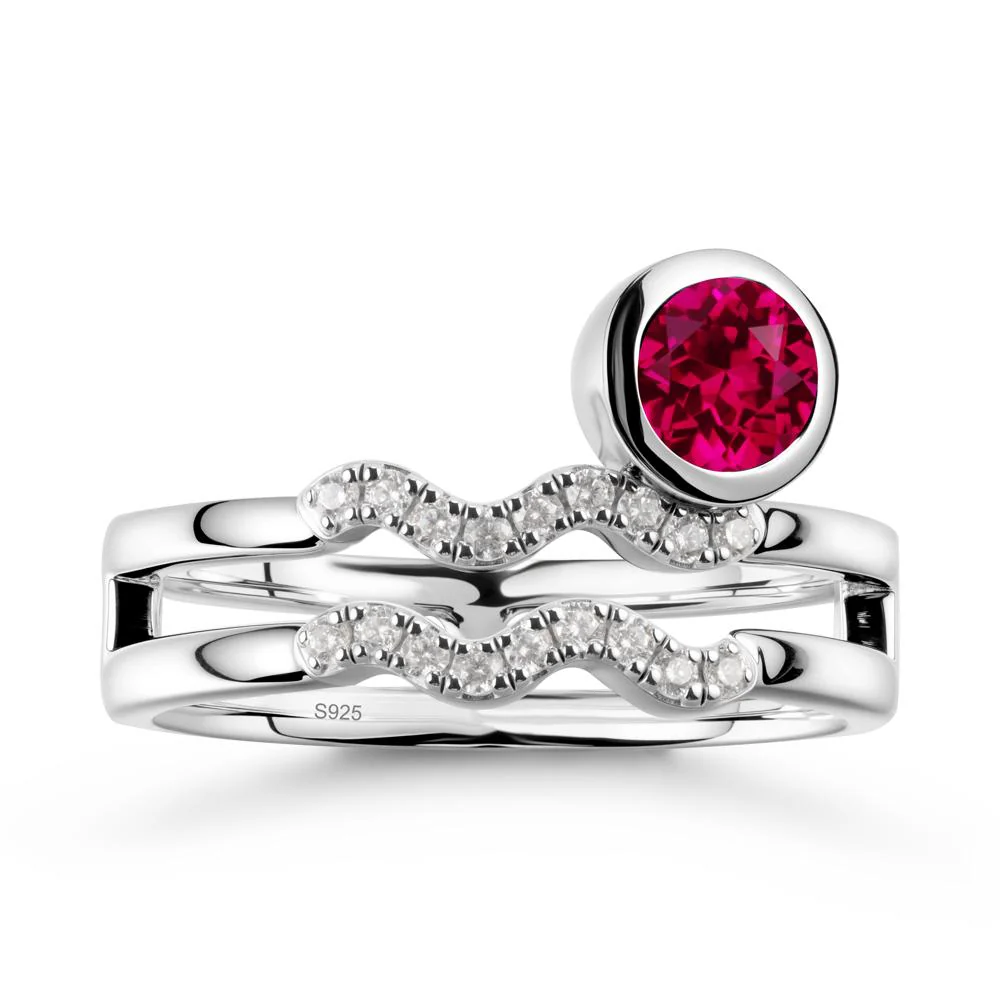 Aquarius Zodiac Ruby Ring -Innovative and Unique - Image 9