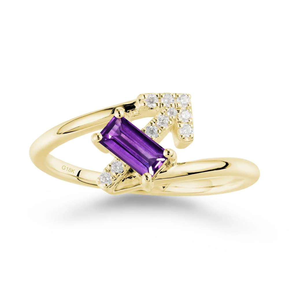 Arrow-Inspired Amethyst Ring In Sterling Silver - Image 6