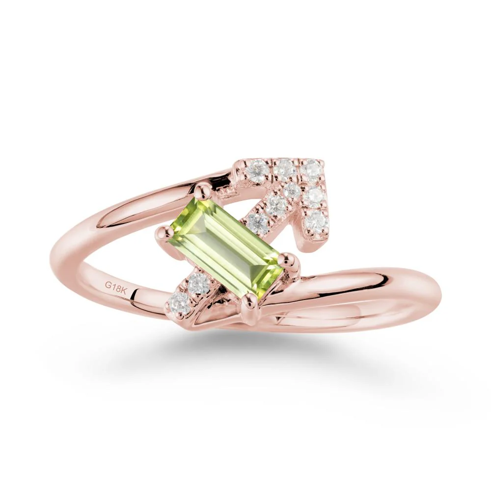 Arrow-Inspired Peridot Ring In Sterling Silver - Image 5