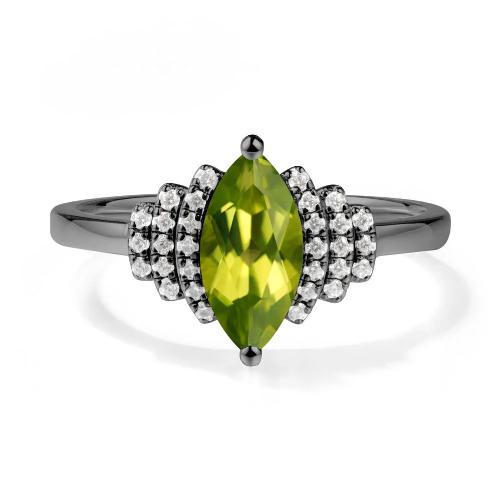 Art Deco Marquise Peridot Ring