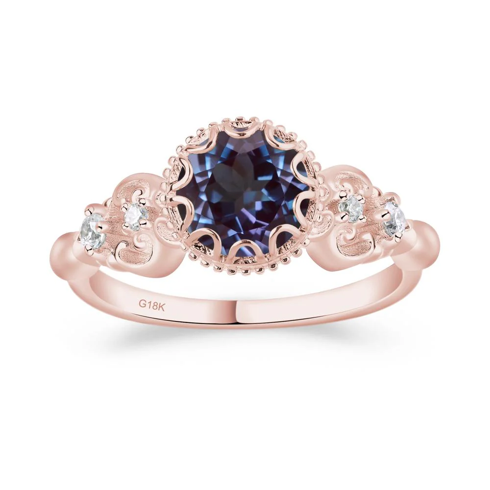 Vintage Style Alexandrite Ring - Image 9