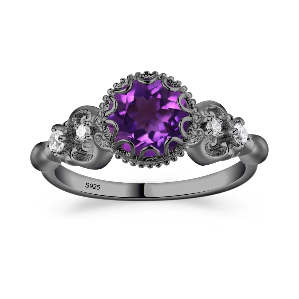 Vintage Style Amethyst Ring