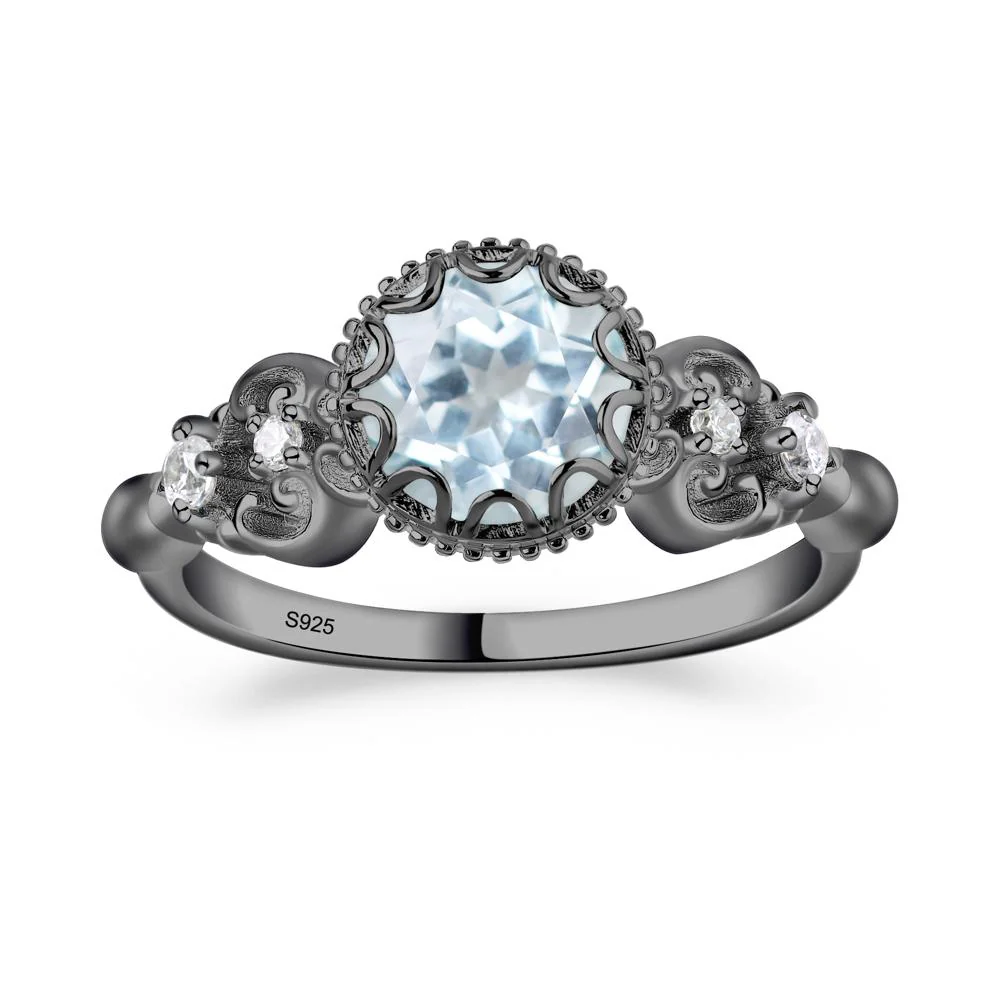 Vintage Style Aquamarine Ring - Image 3